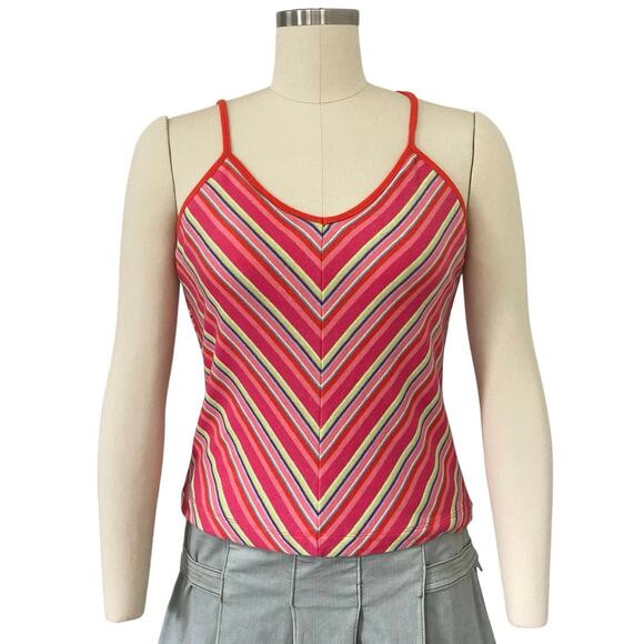 Y2K Chevron Tank Top by Tinsel - Picture 1 of 4